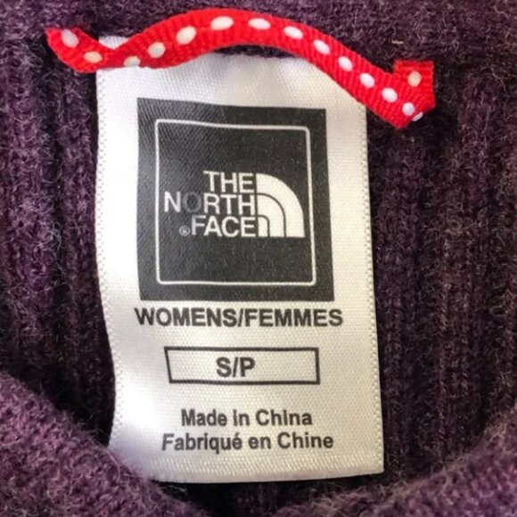 The North Face - Knit Sweater with Full Zip-Up and Hood | Size Small | Purple - Picture 3 of 12